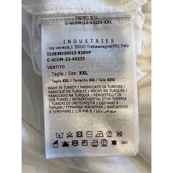 MONCLER white Cotton T-Shirt Dress size XXL - Picture 11 of 12